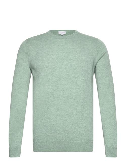 Davida Cashmere Man O-Neck Plain Davida Cashmere Green