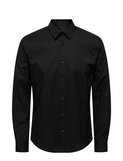 Onsandy Slim Easy Iron Poplin Shirt Noos ONLY & SONS Black