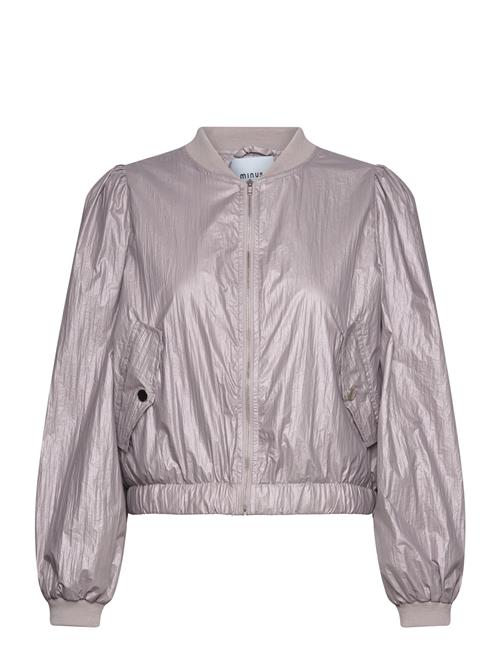 Minus Msjanice Metallic Bomber Jacket Minus Purple