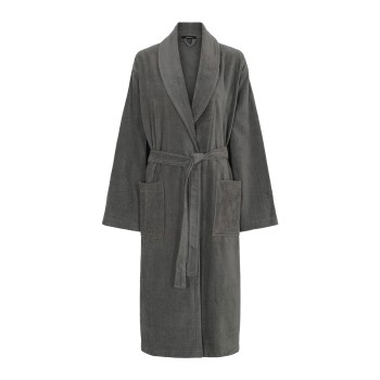 Decoy Long Terry Robe With Hood Grå polyester Small Dame