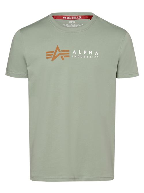 ALPHA INDUSTRIES Bluser & t-shirts  karamel / grøn / hvid