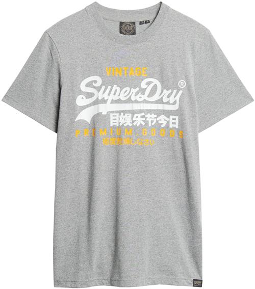 Superdry Bluser & t-shirts 'Duo'  grå / orange / sort / hvid