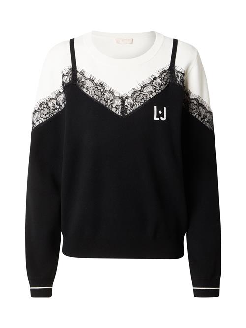 Liu Jo Pullover 'CHIUSA'  sort / hvid