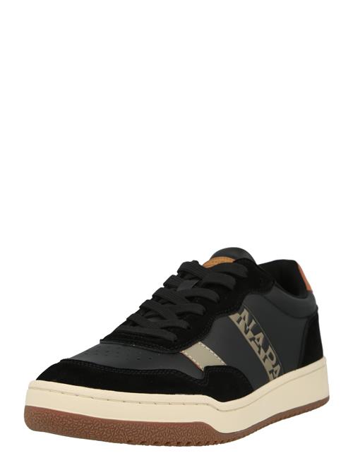 Se NAPAPIJRI Sneaker low 'COURTIS'  cognac / pastelgrøn / sort ved About You