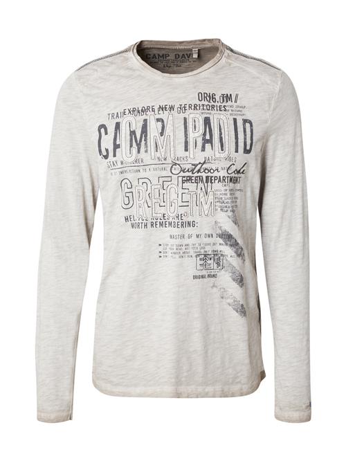 CAMP DAVID Bluser & t-shirts  beige-meleret / grå