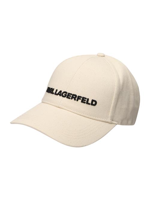 Karl Lagerfeld Hætte 'ESSENTIAL'  beige / sort