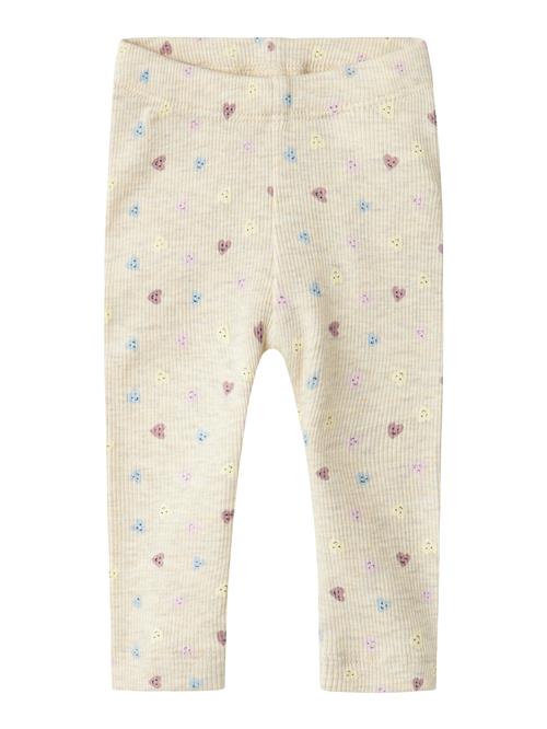 NAME IT Leggings 'NBFSMILES'  sand / himmelblå / gul / lysviolet