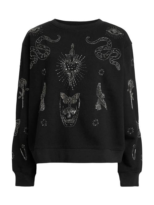 Se AllSaints Sweatshirt 'PIPPA'  sort / hvid ved About You