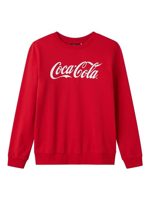 NAME IT Sweatshirt  rød / hvid