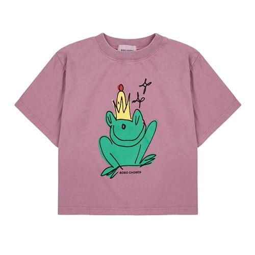 Bobo Choses Enchanted Frog short sleeve T-shirt PINK Fortryllet frø T-shirt Pink | Lyserød | 4-5 years