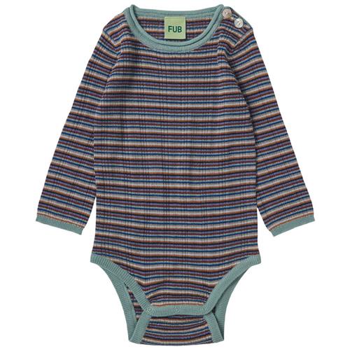 FUB Baby Rib Krop Multi Stripe | Lilla | 92 cm