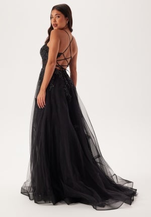 Christian Koehlert Tulle Evening Dress Phantom Black 36