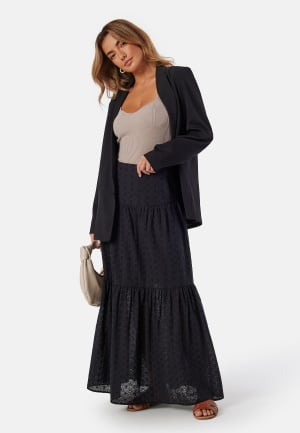 BUBBLEROOM Broderie Anglaise Maxi Skirt Black XS