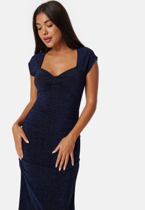 BUBBLEROOM Sweatheart Sparkling Dress Navy M