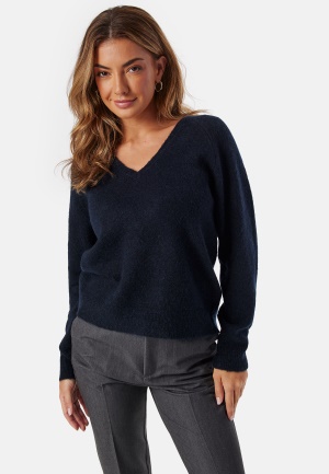 SELECTED FEMME Slflulu New Ls Knit V-neck B Dark Sapphire Deatil:melange M