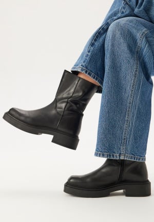 BUBBLEROOM Leather Chelsea Boots Black 36