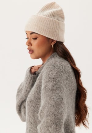 SELECTED FEMME Slfmaline Knit Beanie Birch Detail:melange Onesize