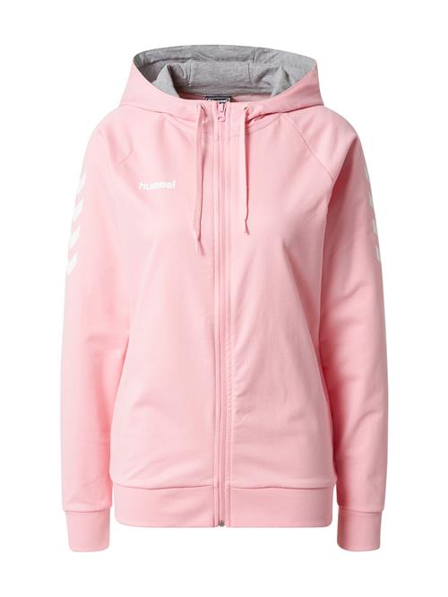 Hummel Sportssweatjakke  pastelpink / hvid