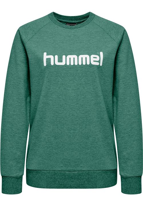 Hummel Sportsweatshirt  grøn / hvid