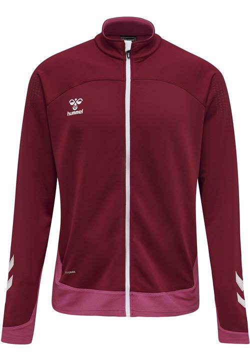 Hummel Sportssweatjakke  pink / mørkerød / hvid