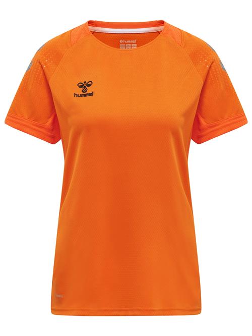 Hummel Funktionsbluse 'Lead'  grå / orange / sort