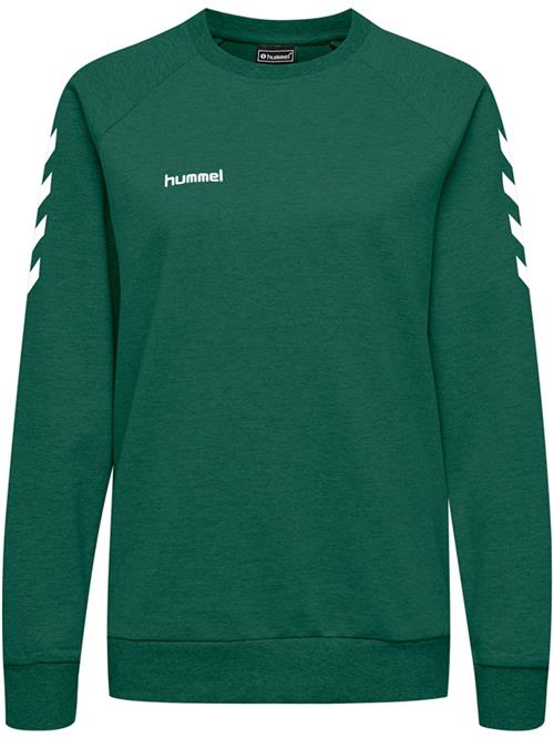 Se Hummel Sportsweatshirt  mørkegrøn / hvid ved About You