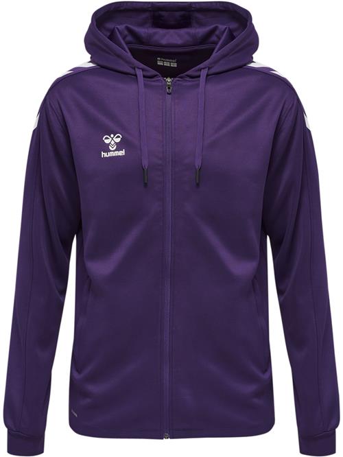 Hummel Sportssweatjakke  aubergine / hvid