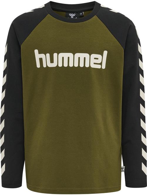 Hummel Funktionsskjorte  mørkegrøn / sort / hvid