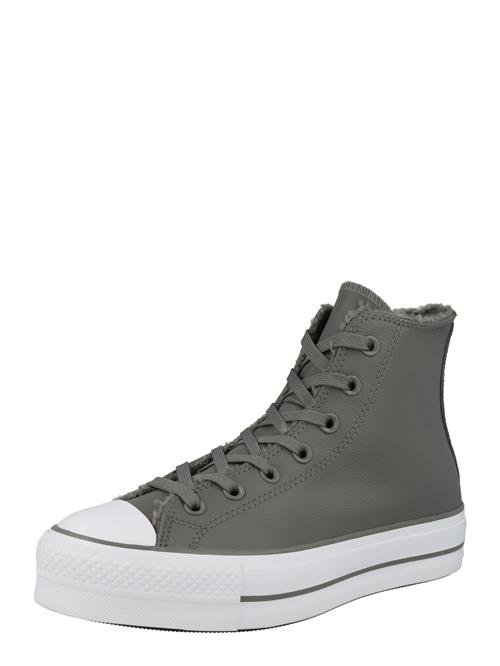 CONVERSE Sneaker high 'CHUCK TAYLOR ALL STAR LIFT'  mørkegrå / hvid