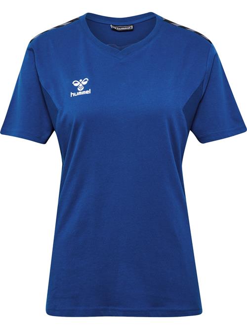 Se Hummel Shirts 'Authentic CO'  koboltblåt / hvid ved About You