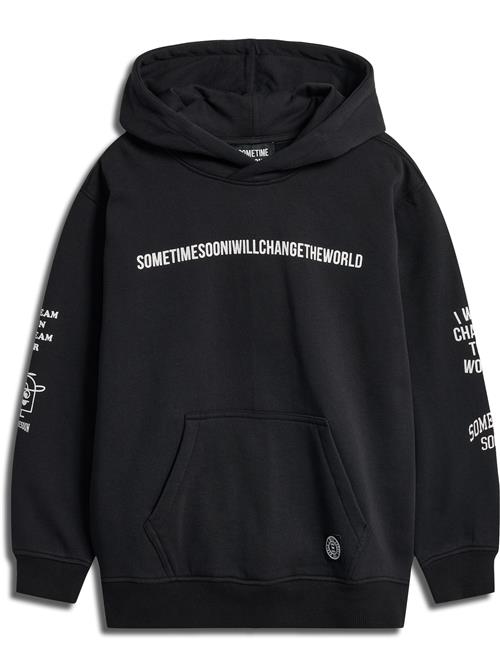 SOMETIME SOON Sweatshirt  sort / hvid