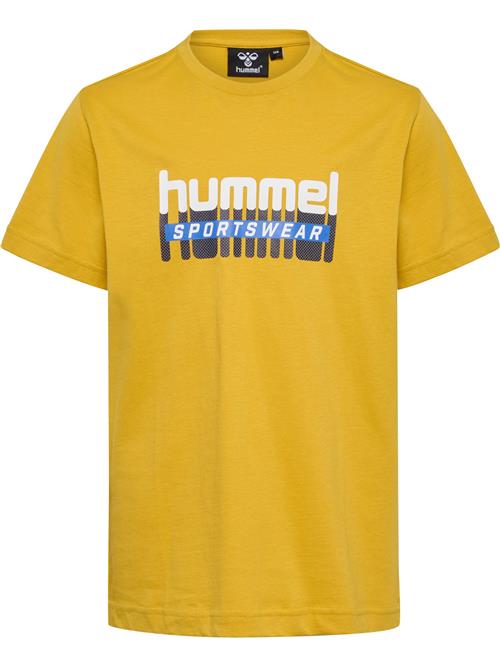 Hummel Funktionsskjorte 'Tukas'  blå / sennep / grå / hvid