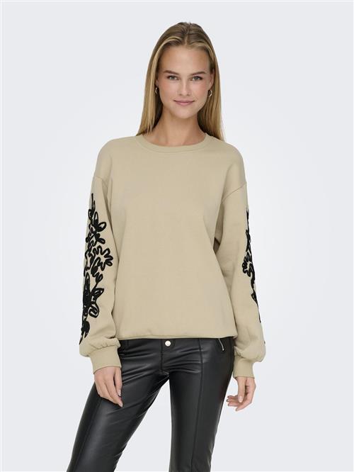 ONLY Sweatshirt 'JANIS'  sand / sort