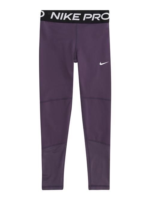 NIKE Sportsbukser 'Pro'  brombær / sort / offwhite