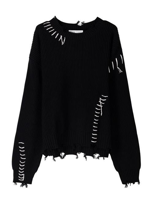 Bershka Pullover  sort / hvid