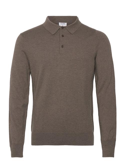 Filippa K Knitted Polo Shirt Filippa K Brown