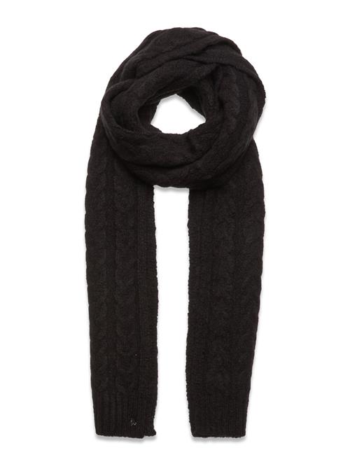 Lauren Ralph Lauren Cable-Knit Scarf Lauren Ralph Lauren Black