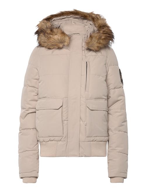 Superdry Everest Hooded Puffer Bomber Superdry Beige