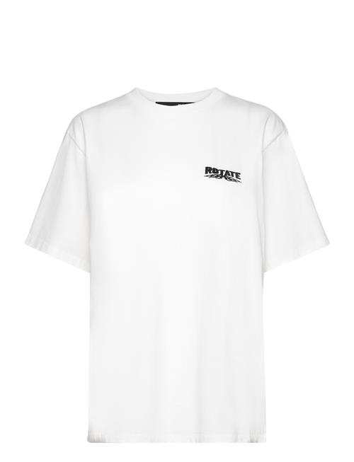 ROTATE Birger Christensen Enzyme T-Shirt W. Logo ROTATE Birger Christensen White