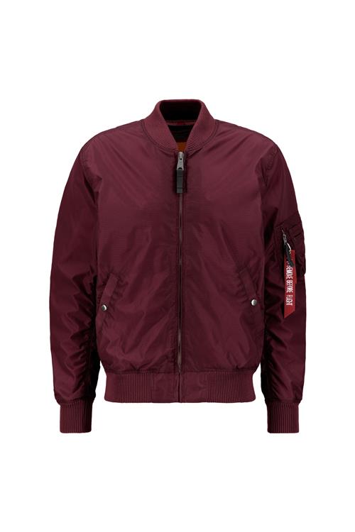 ALPHA INDUSTRIES Overgangsjakke 'MA-1 TT'  vinrød / oxid