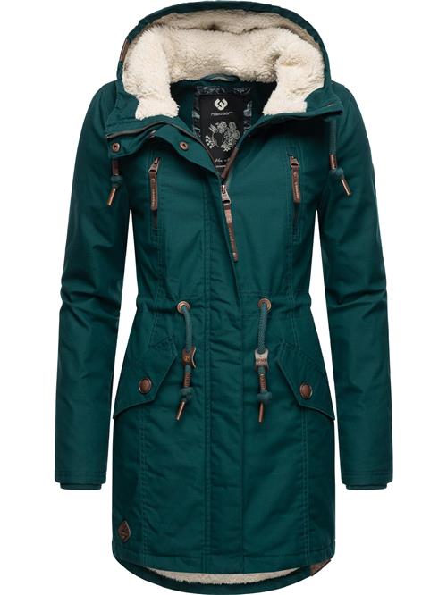 Ragwear Vinterparka 'Elsie'  brun / petroleum