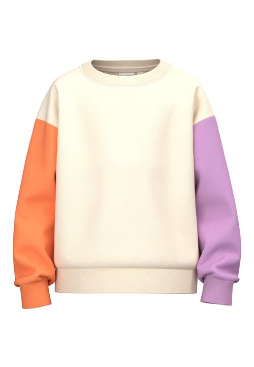 NAME IT Sweatshirt 'Susan'  creme / lilla / orange