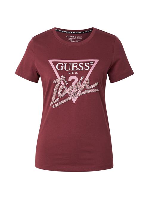 GUESS Shirts  lyserød / bordeaux / sølv / hvid