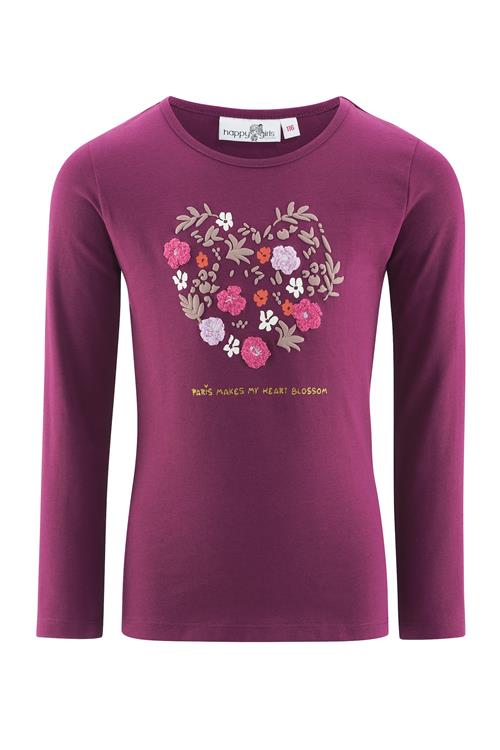 happy girls Bluser & t-shirts  lilla / rødviolet / hvid