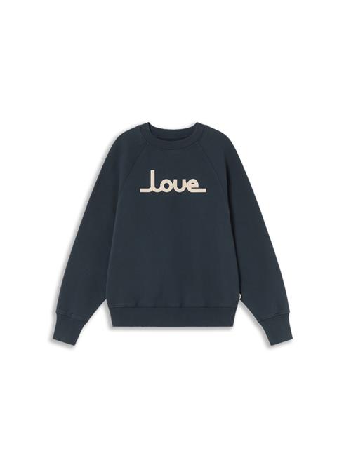 Thinking MU Sweatshirt 'Love Bonnie'  marin / hvid