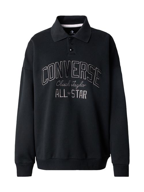 Se CONVERSE Sweatshirt  grå / sort ved About You