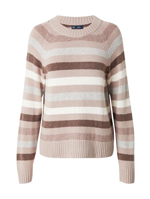 GAP Pullover  mørkebeige / brun-meleret / grå-meleret / hvid