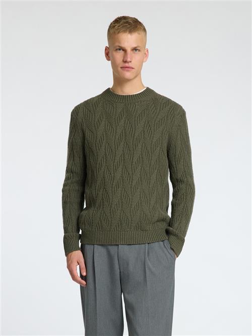 SELECTED HOMME Pullover  mørkegrøn