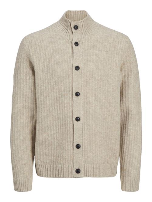 JACK & JONES Cardigan  beige / sort