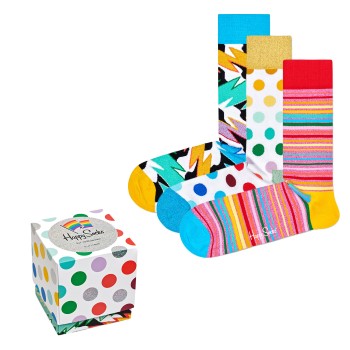 Happy socks Strømper 3P Mixed Pride Gift Box Flerfarvet bomuld Str 36/40